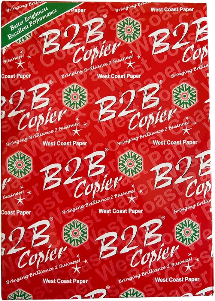 Image of B2B A4 Copier Paper – 70 GSM, 500 Sheets, 1 Ream Eco-Friendly Super Bright Plain Printing Paper for Laser & Inkjet Printers, Double-Sided Printing for Office & Home Use